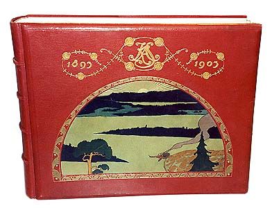 Gift book bound by royal master bookinder Gustaf Hedberg in 1902